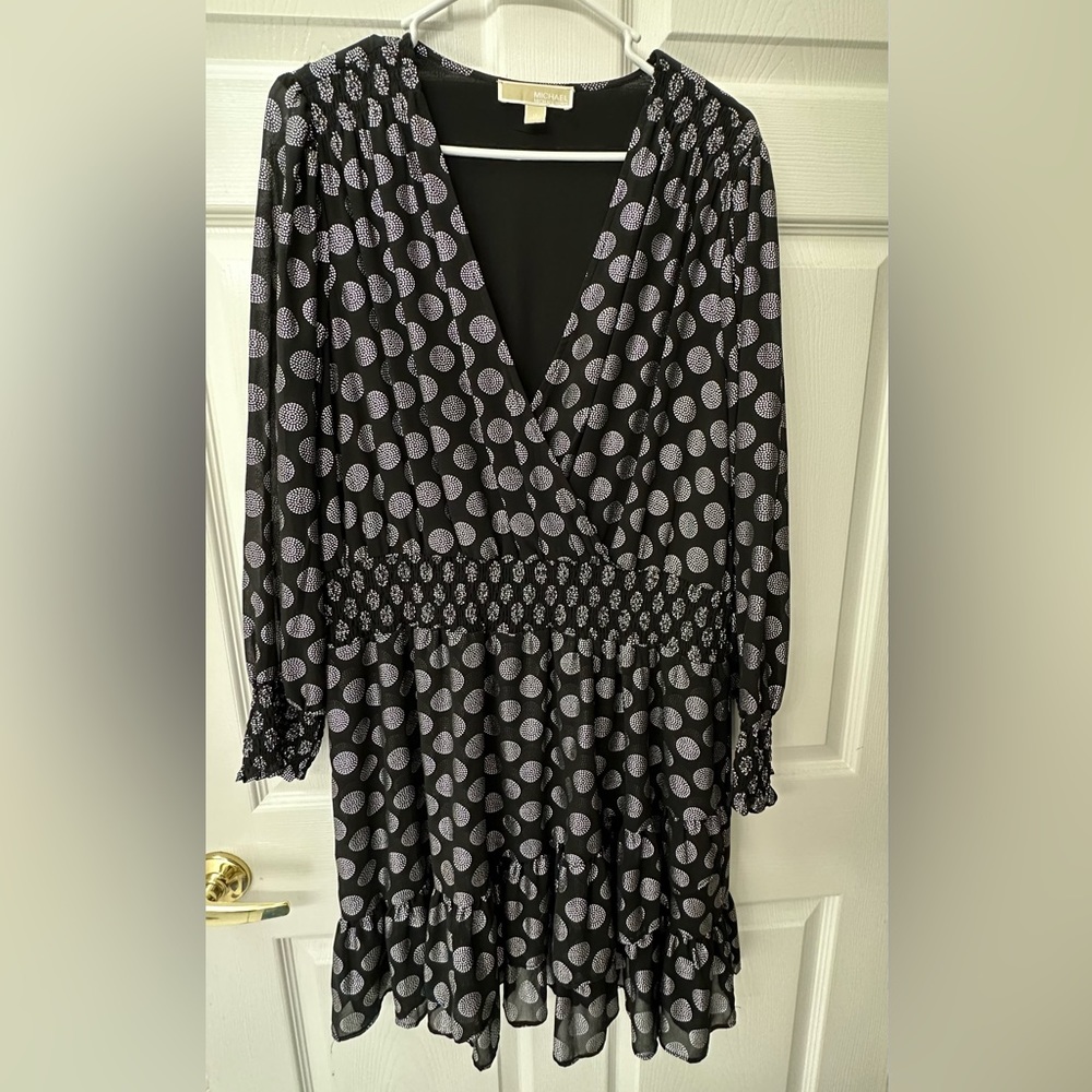 MICHAEL-MICHAEL KORS Ruffled Shimmer Dress